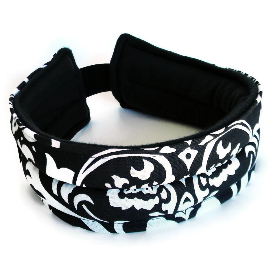 Microwave Heating Pad Headband, Head Hot Cold Pack, Migraine Headache Wrap, blac