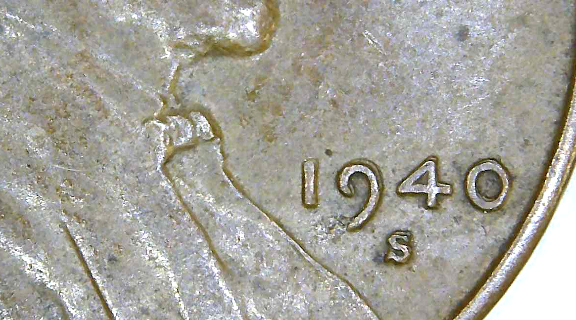 Lincoln Wheat Cent Mint Error: 1940 S w/ Nice Doubling (CO-610)