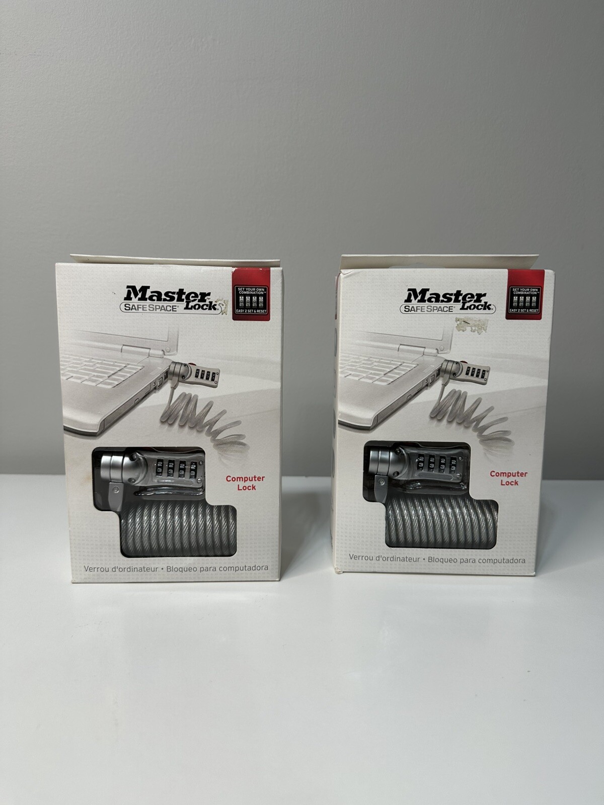 Lot of 2 Master Locks Safe Space Computer Combination Lock New