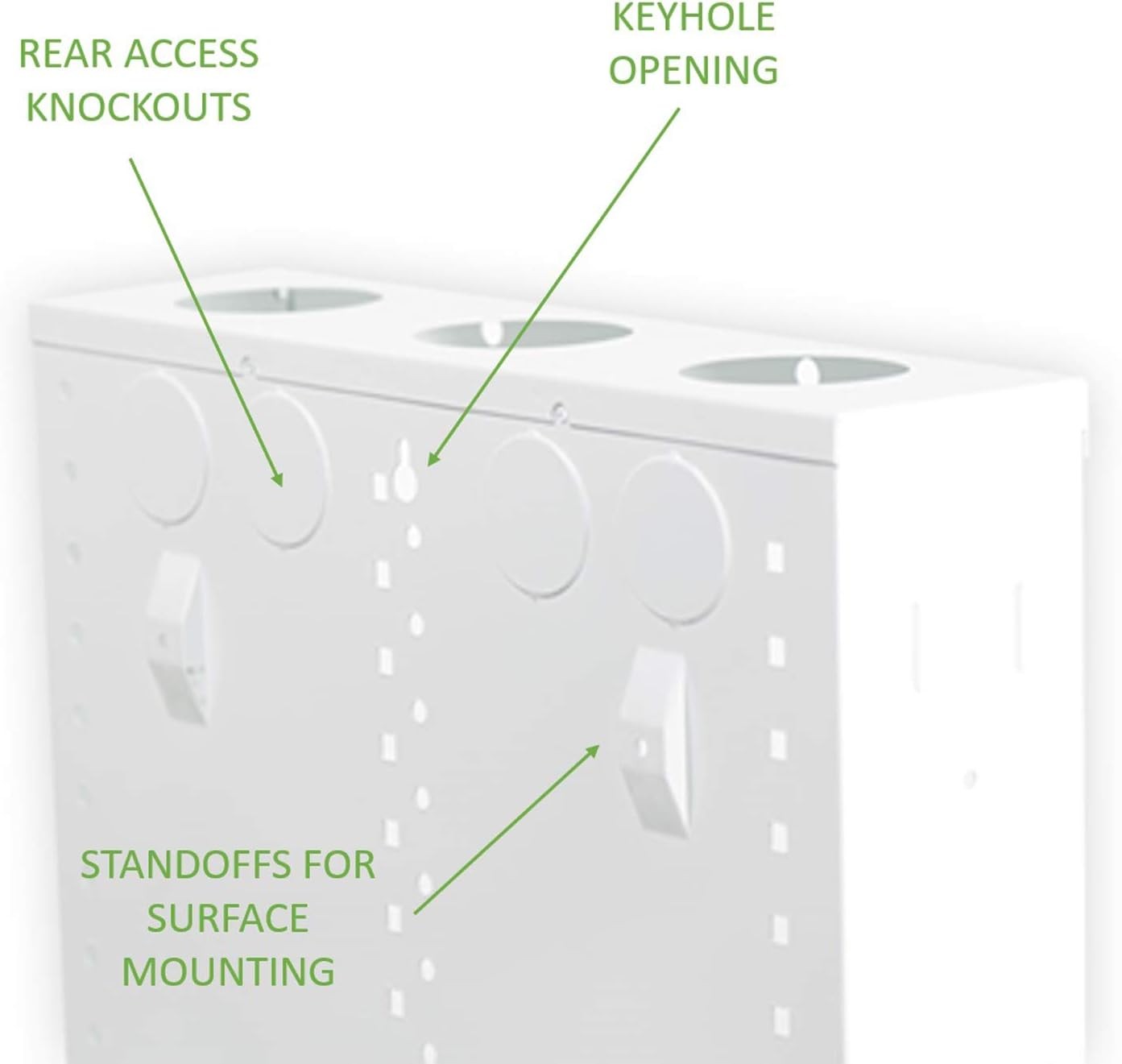 14 Inch Cable Management, In-Wall 20-Gauge Media Box, Structured