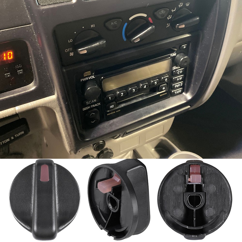 3PCS For Toyota Tacoma Truck 1995-2004 Heater A/C Temp Control Knob Black NEW US