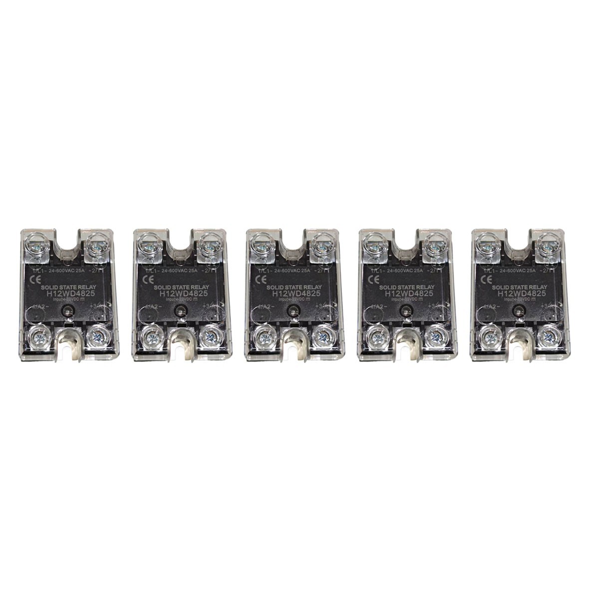 Replacement for H12WD4825 Solid State Relay 25A 4-32VDC to 24-600VAC 5 pcs