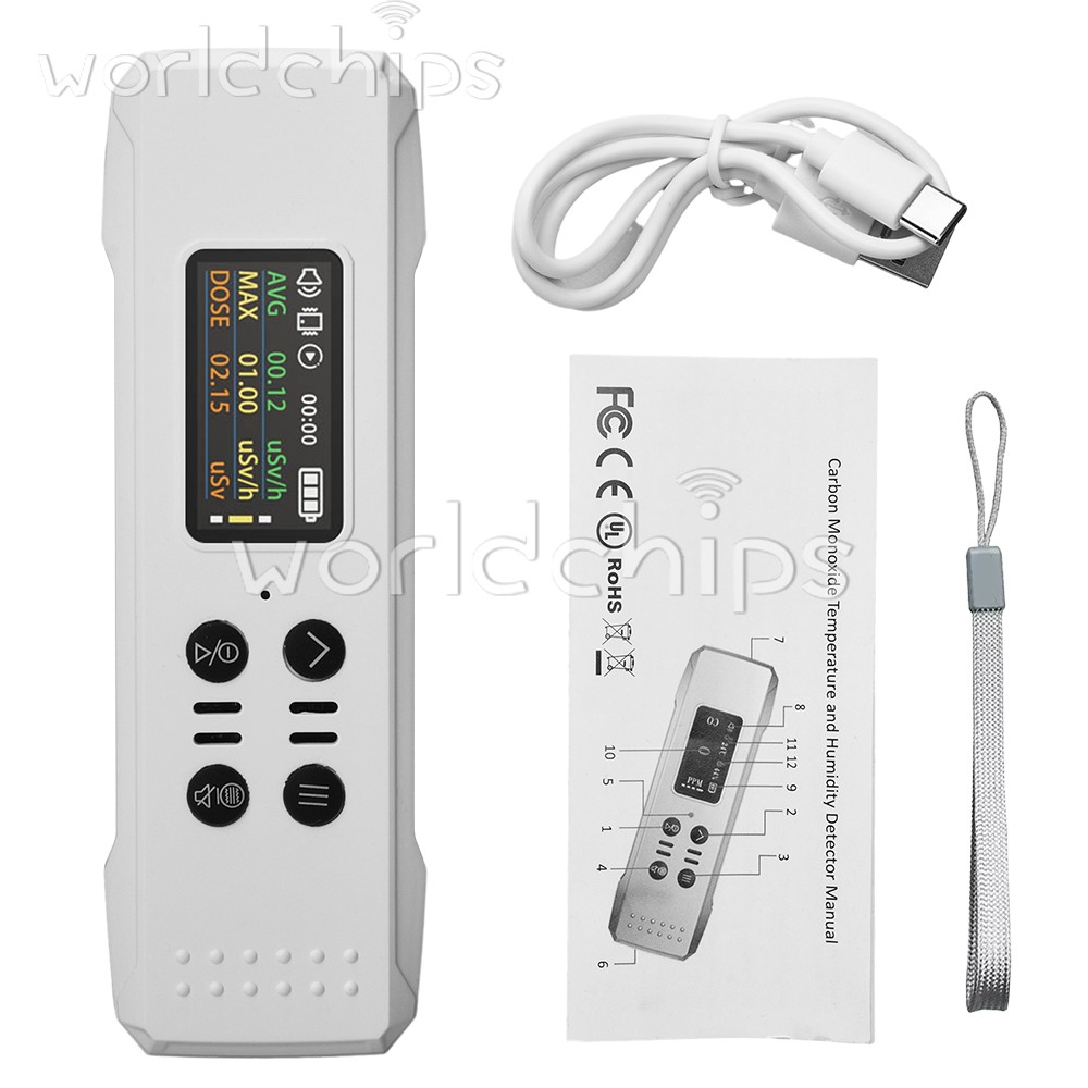 Portable Nuclear Radiation Detector Xγβ-Ray Dosimeter Geiger Counter Type-C