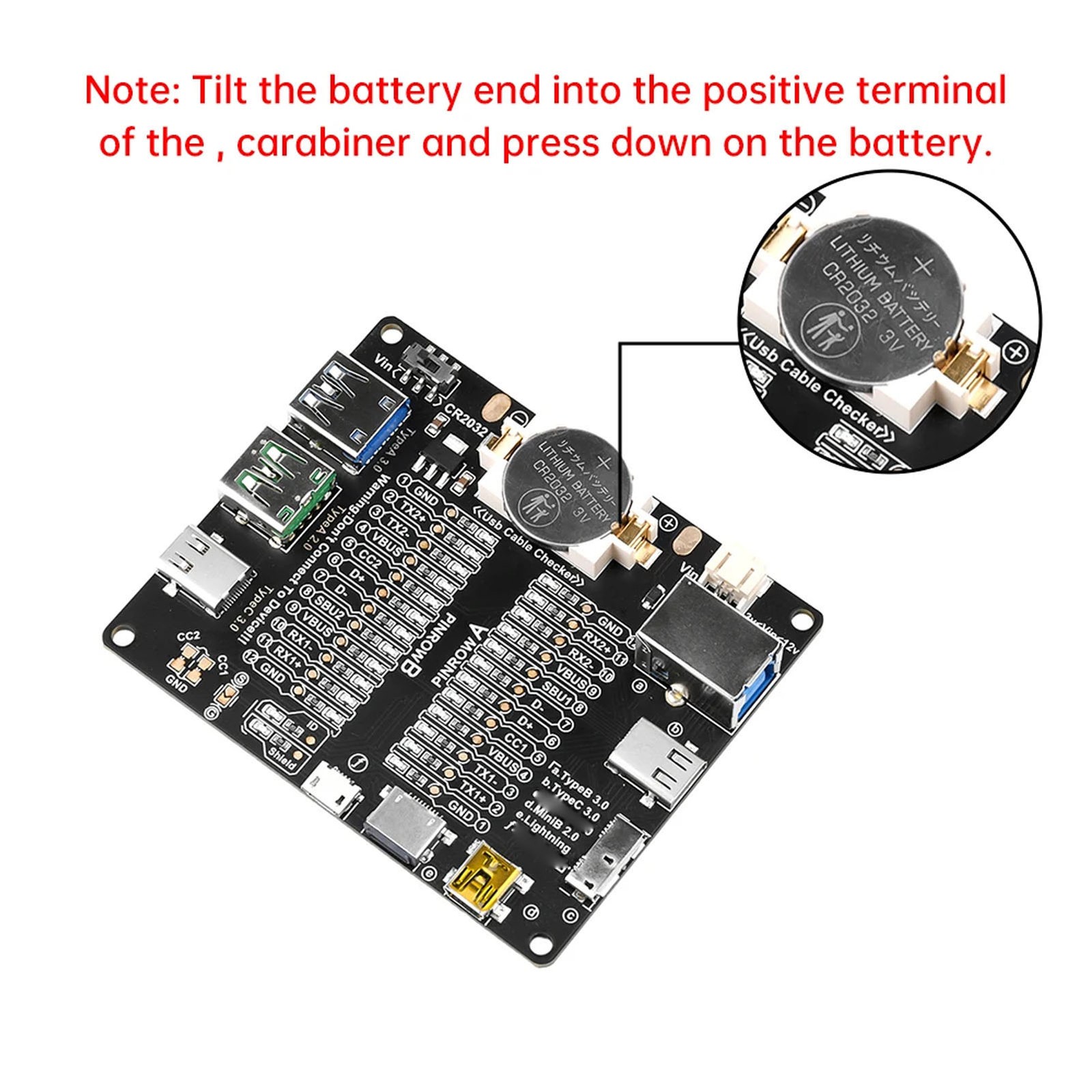 USB Cable Tester with LED Indicator Data Line Detection Board USB Cable Checker