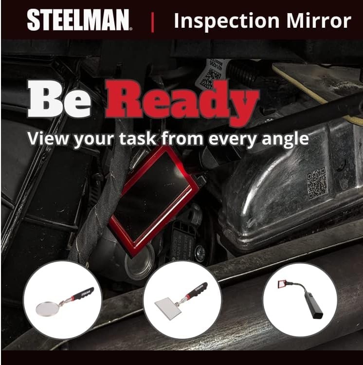 41819 36-Inch Telescoping 2.25-Inch Round Inspection Mirror