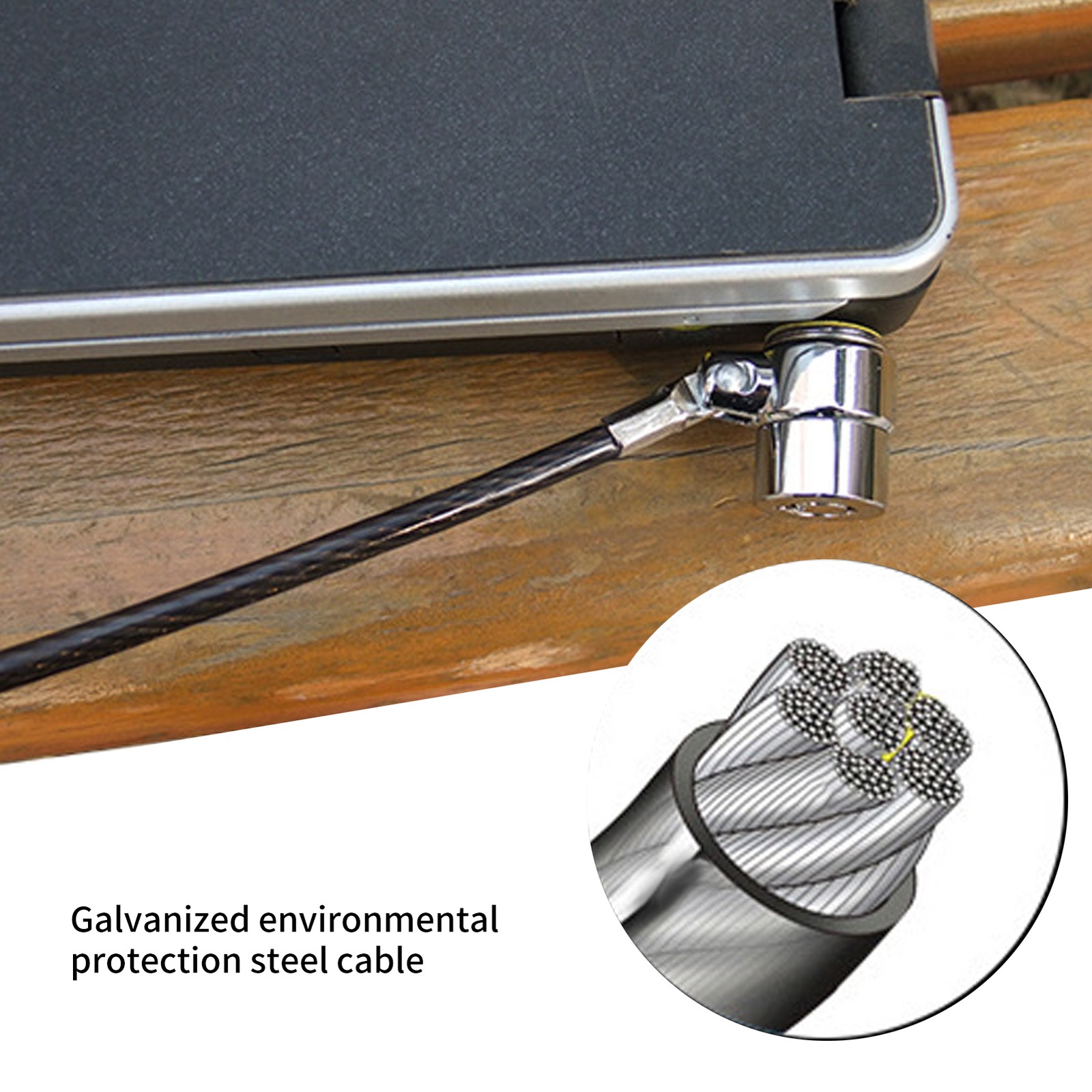 Laptop Lock AntiTheft Galvanized Environmental Protection Computer Security