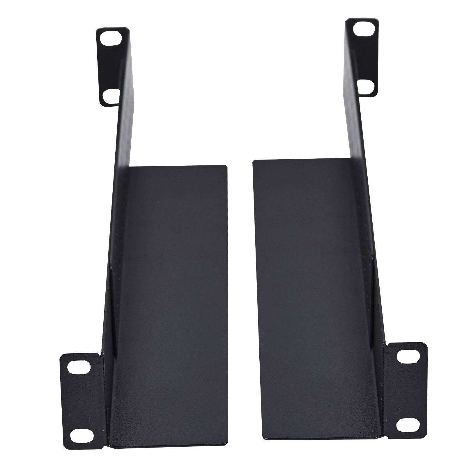 1U 4-Post Adjustable Rack Mount Server Shelf Rails - Audio/Network/IT Equipment