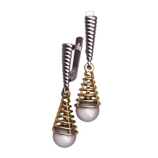 2 pairs Earring Wax patterns for lost wax casting Gold Jewelry/waxes_40460