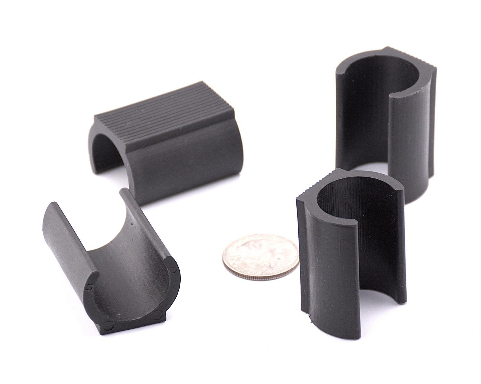 1" HDPE Sled Base Chair Leg Glides Snap On Replacement 10–24 Pack
