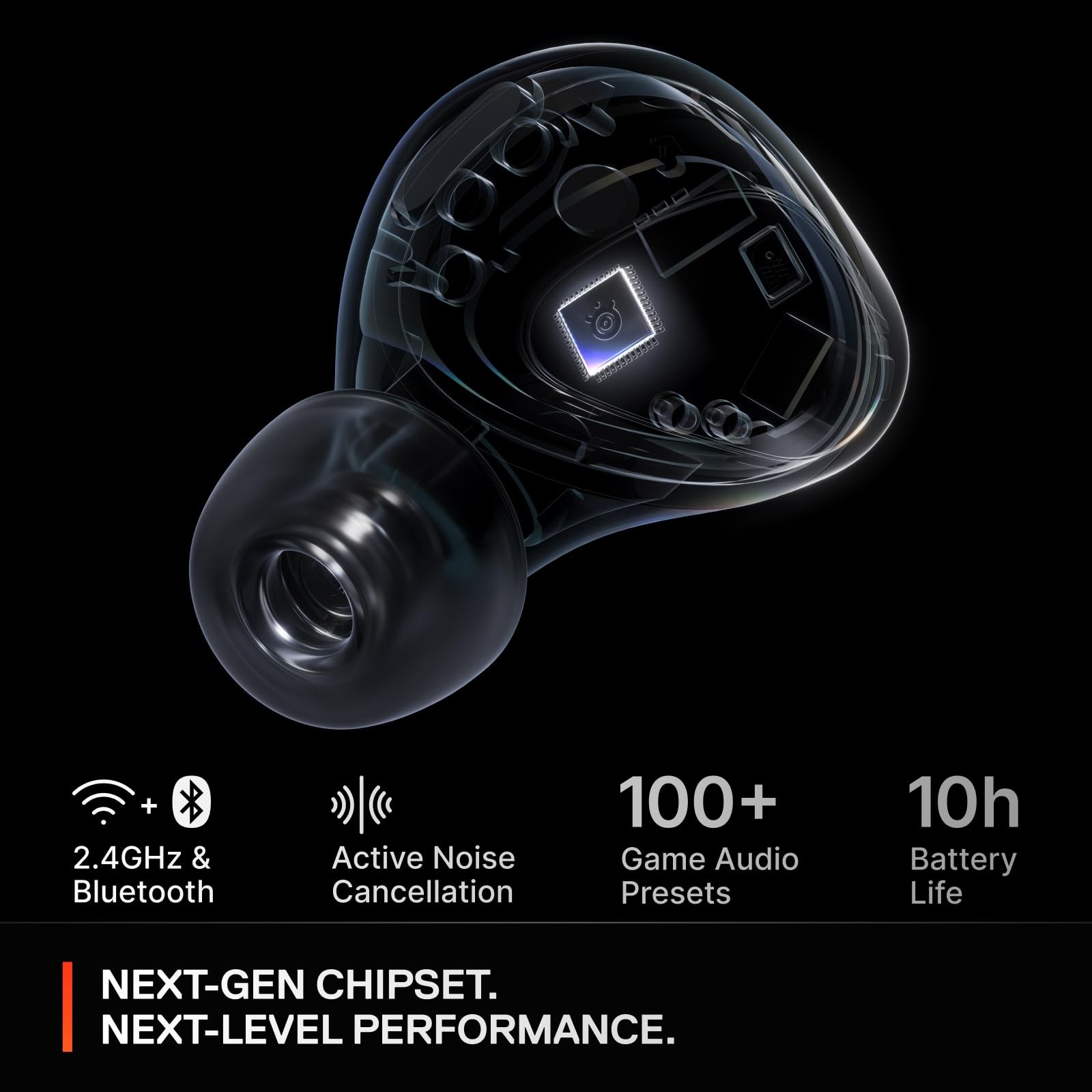 SteelSeries Arctis GameBuds for PlayStation/PC/Switch/Mobile — 2.4GHz