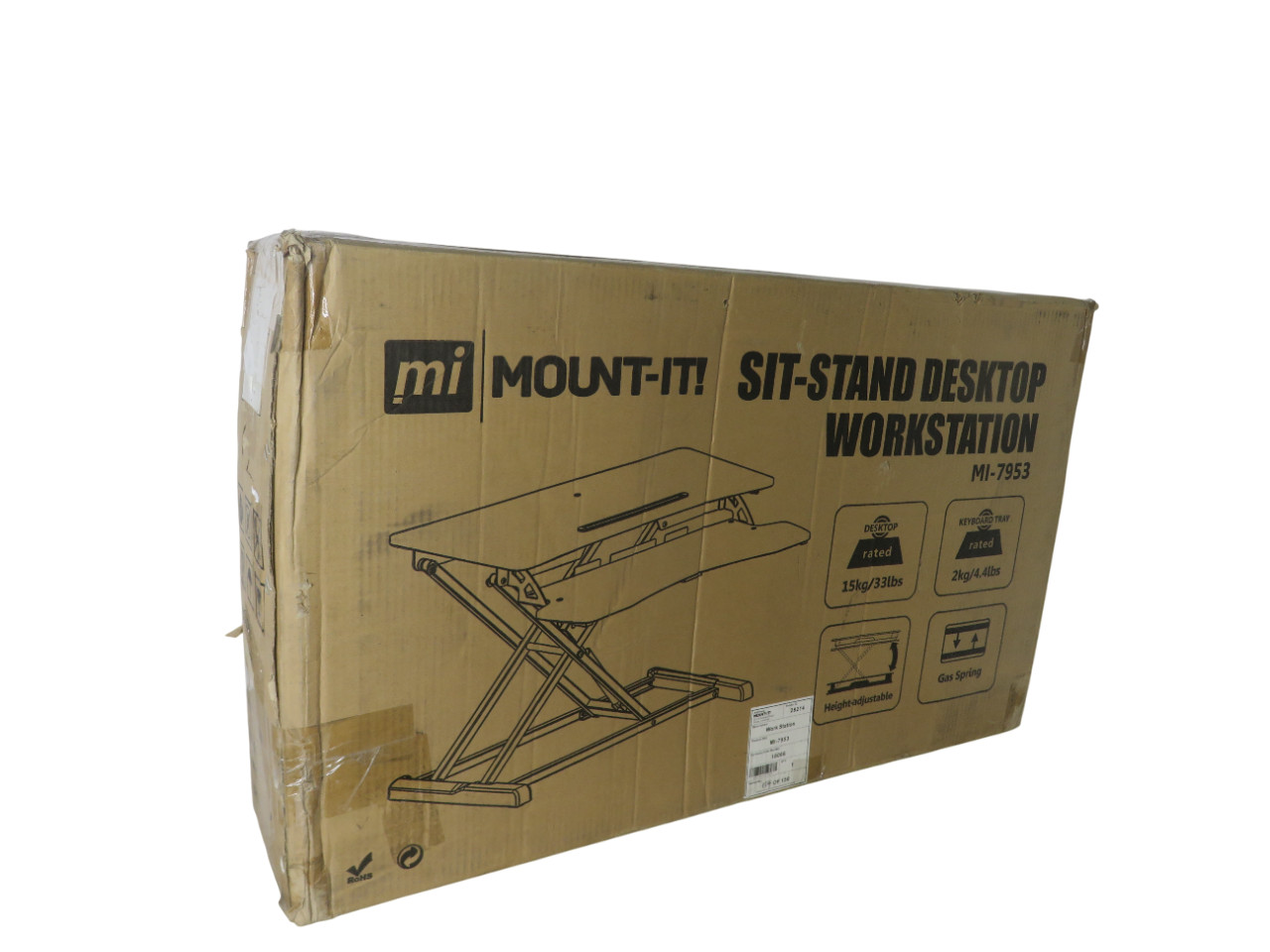 Mount-It! MI-7953 Adjustable Standing Desk Converter
