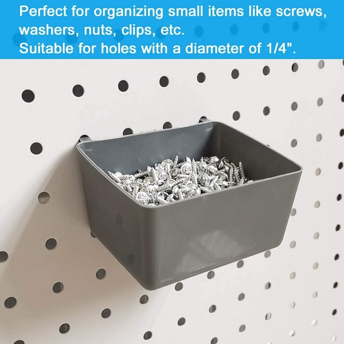Complete 80pc Pegboard Hooks & Bins Kit - Rust-Resistant Tool Storage Solution