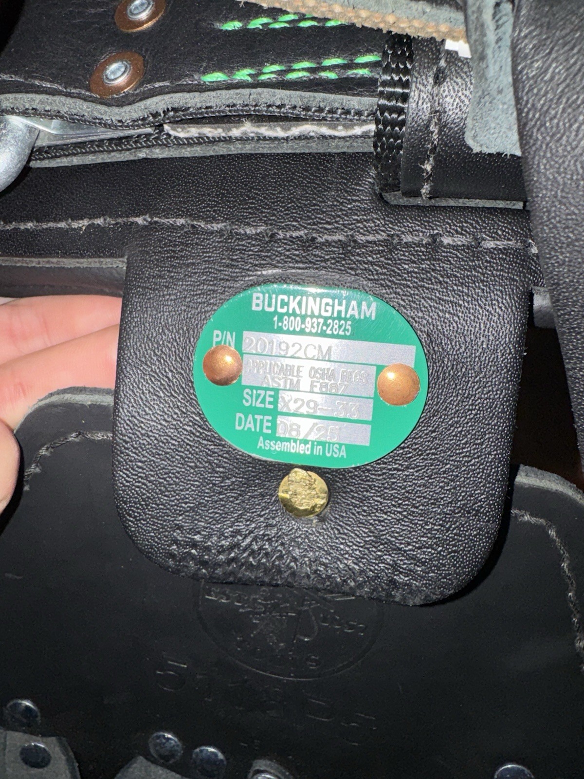 Buckingham Lineman Body Belt