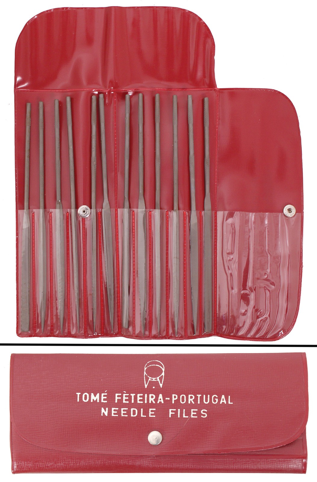 Unused Full Set of 12 Needle Files - Tom� F�teira, Vieara De Leir, Portugal