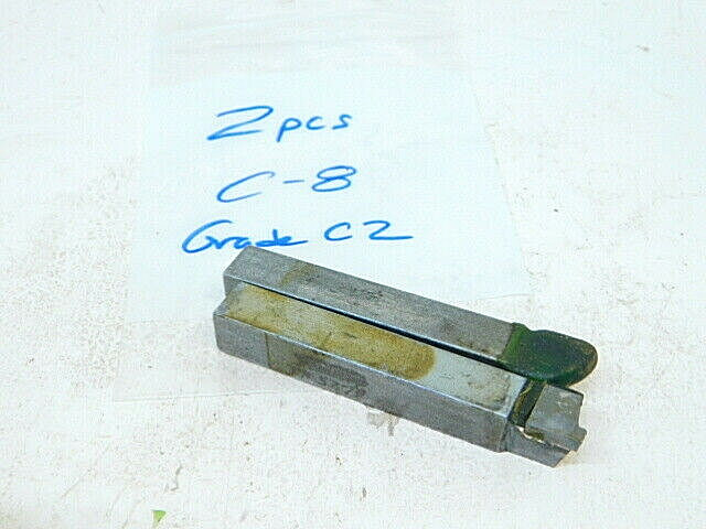 RESHARPENED 2PCS. 1/2"-Shank CARBIDE TIPPED BRAZED TOOL BIT C-8 (GRADE C2)