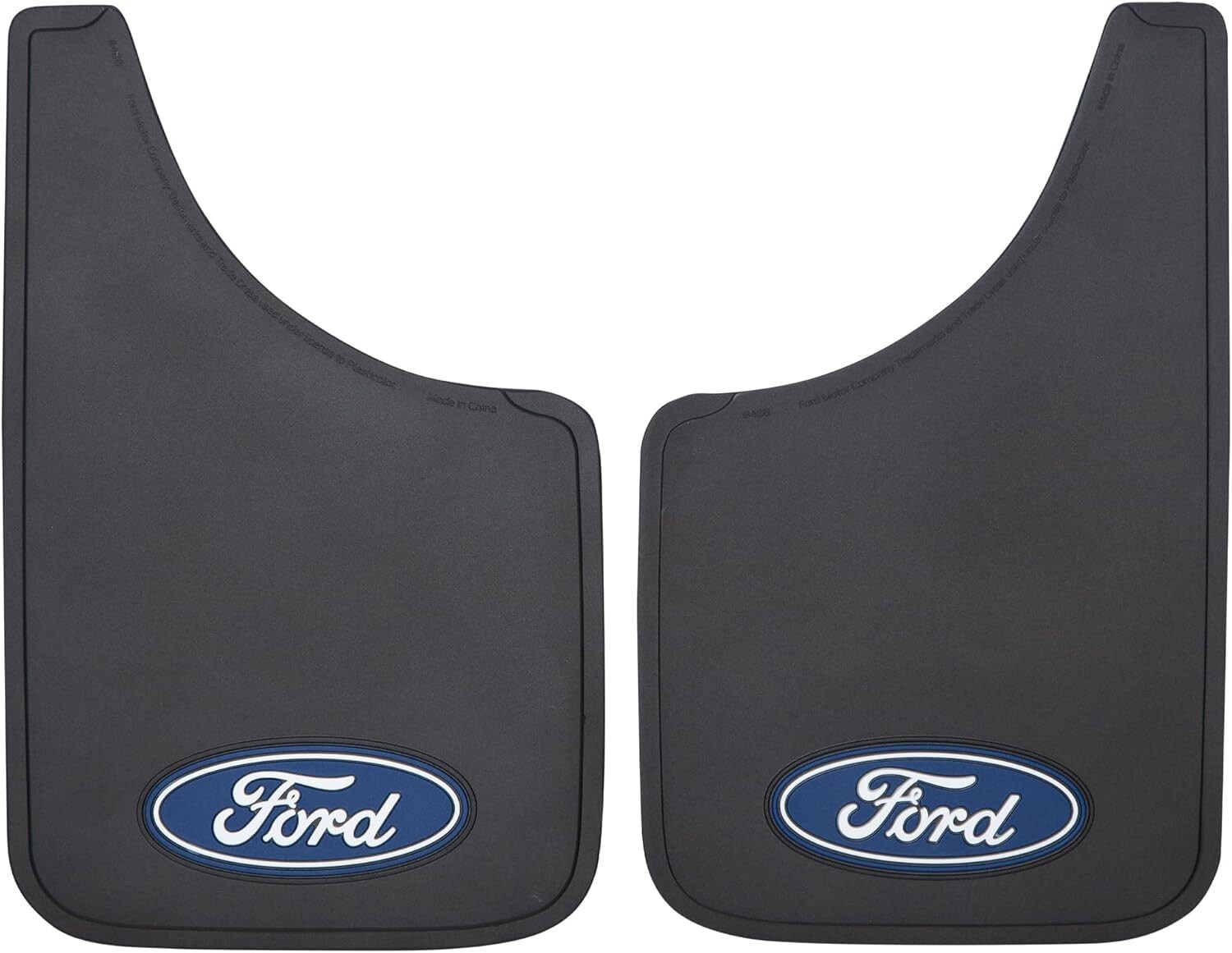 Pair of Ford Truck Logo Easy Fit Mud Splash Guard Flap 9x15" Set of 2 Universal