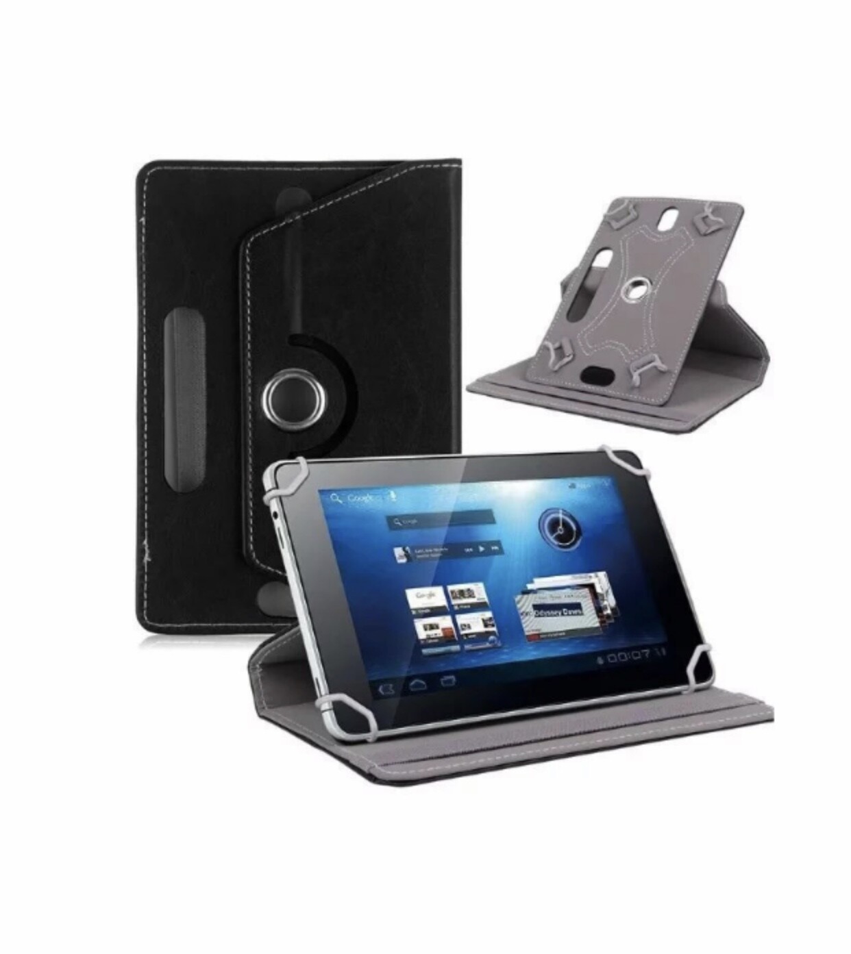 360° Folio Leather Case Cover For Universal Android Tablet PC 7" 8" 9" 10" 10.1"