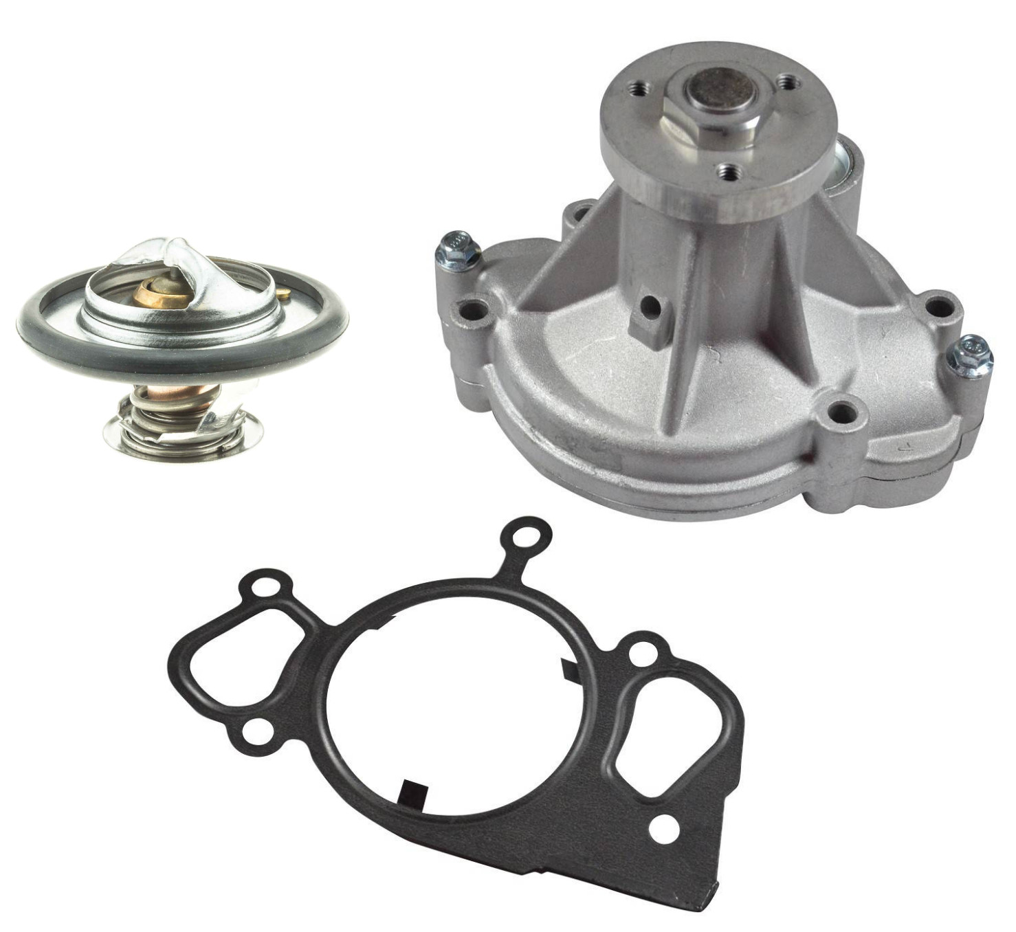 For Jaguar S-Type R Super Vanden XJ8 XJR XK8 Water Pump + Thermostat OEM Spec