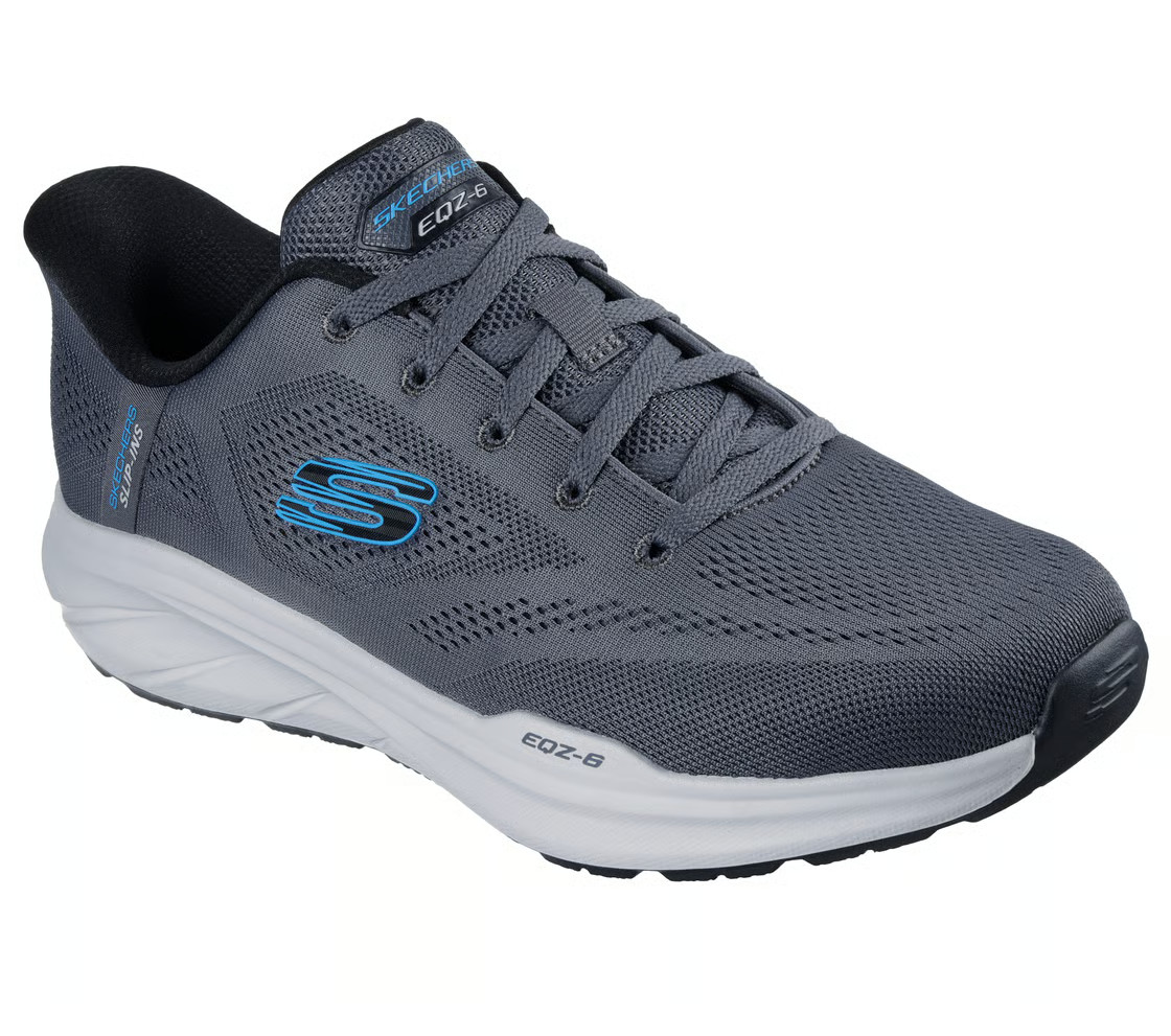 Skechers Shoes Men Slip Ins Extra Wide Sport Comfort Charcoal Memory Foam 233102