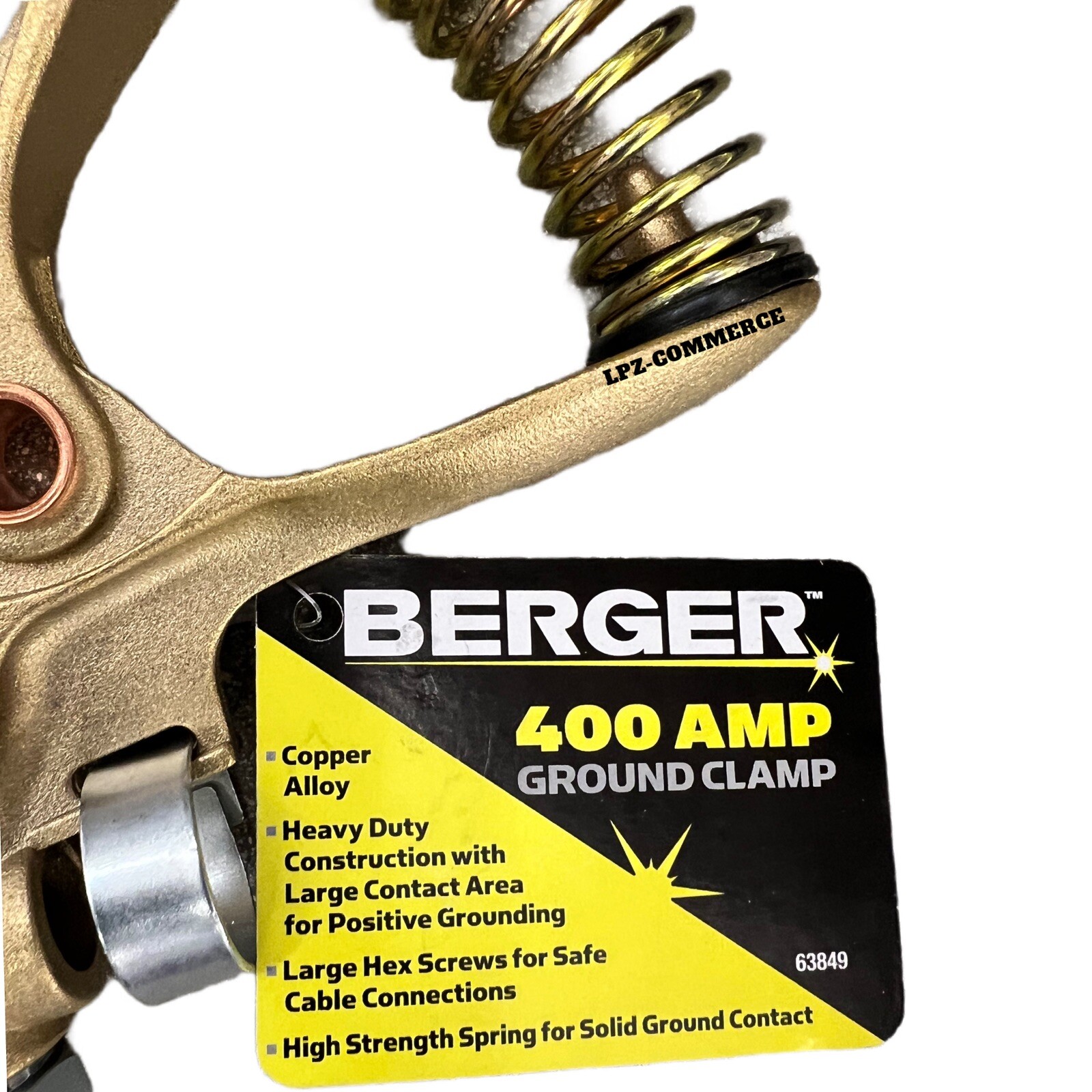 300 - 400 Amp Berger Welding Ground Clamp for Arc Weld Copper