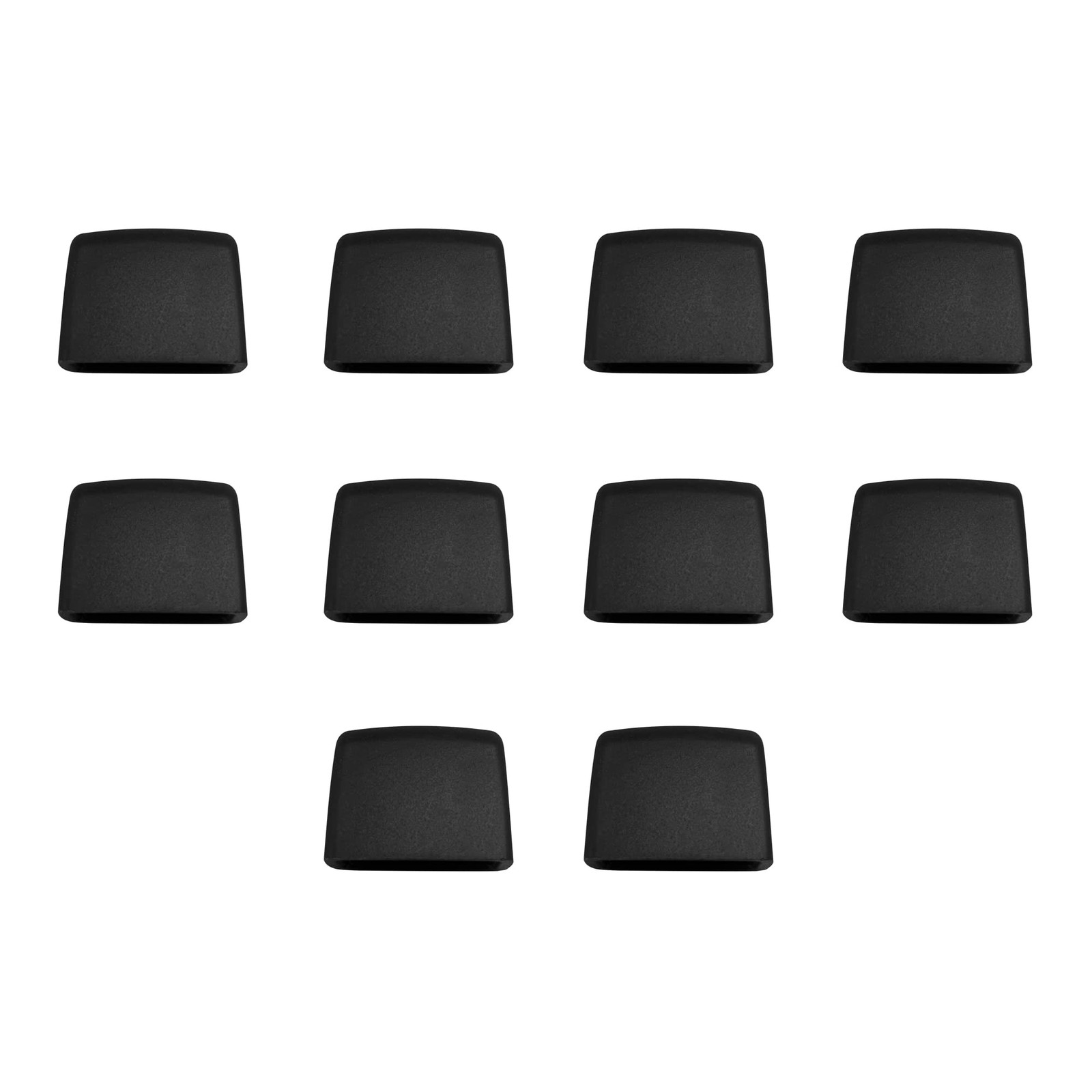 10 PC ABS End Caps for ABS Plastic Socket Rails- ABS Plastic Rail Organizer R...