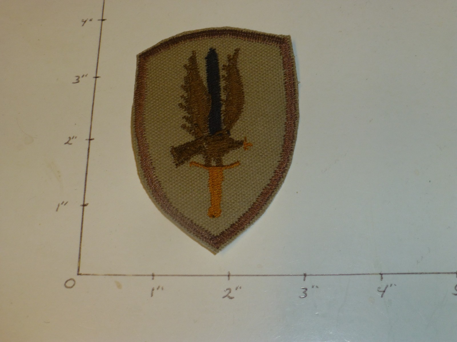 1 Aviation Brigade middle east theater handmade reversed desert combat patch