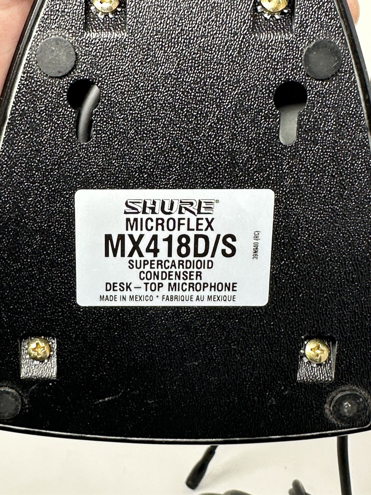 SHURE MX418D/S Microflex Desktop Supercardioid Gooseneck Microphone MX418DS