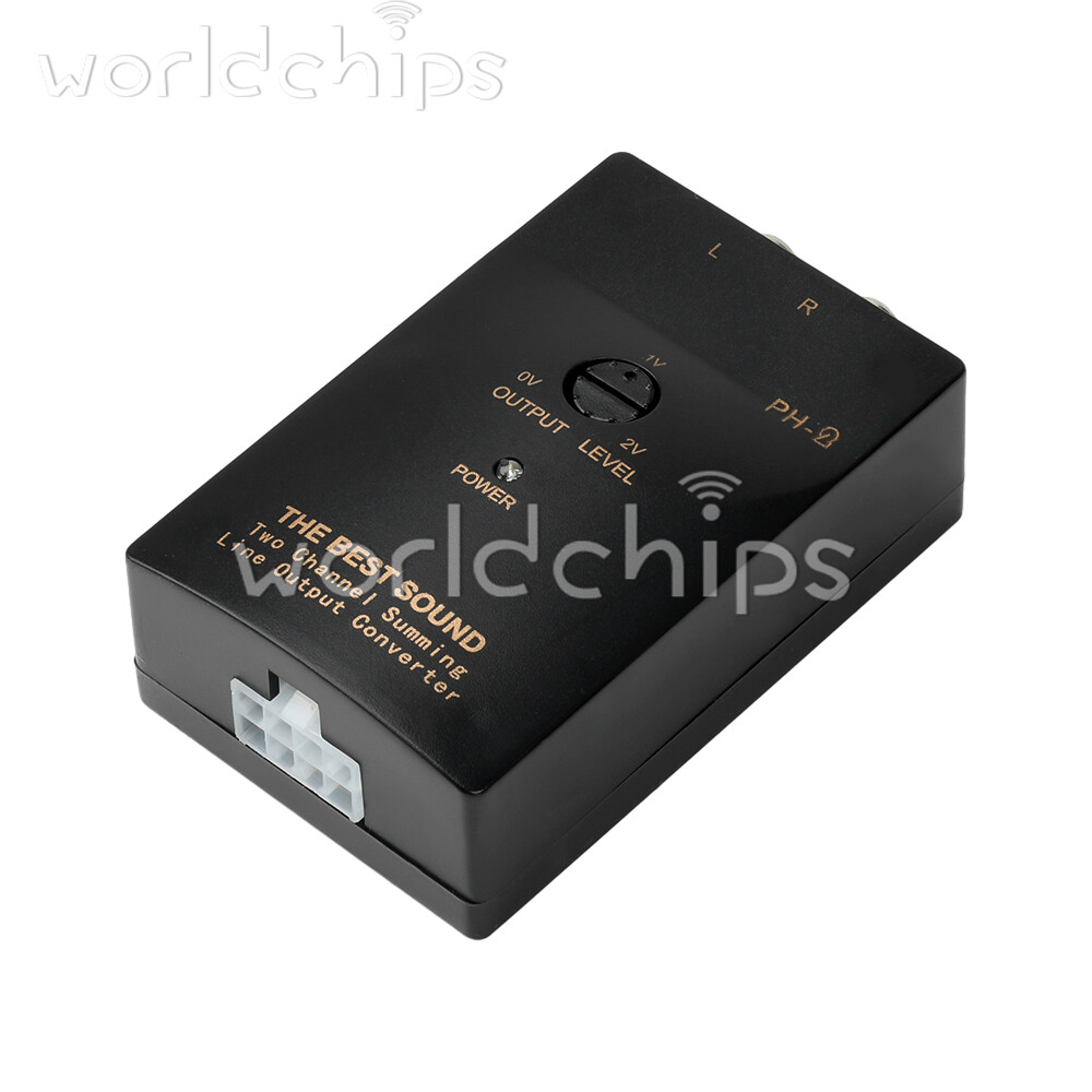 PH-2 Level Car Speaker High to Low Subwoofer Audio Converter With Delay Function