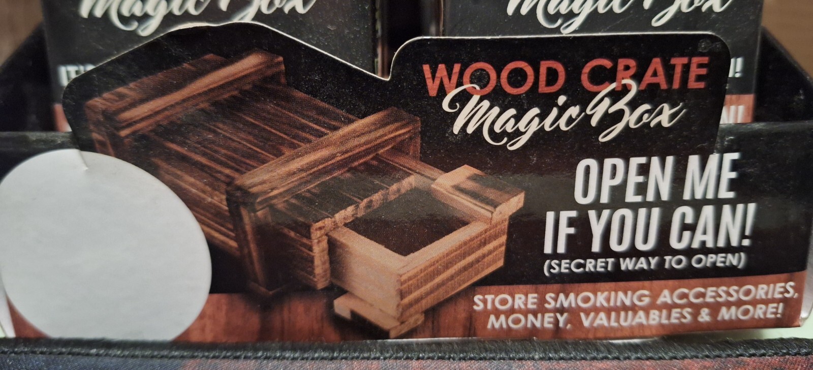 Wood Crate Magic Puzzle Box