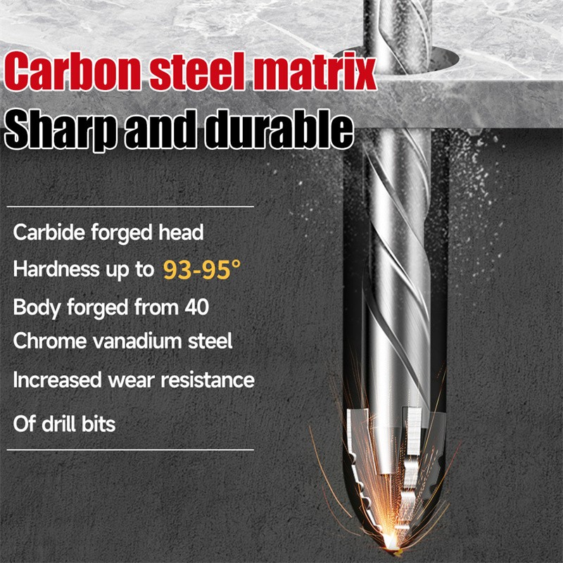 Eccentric Drill Bit Set Four-Flute Sawtooth Eccentric Drill Bit High Hardness US