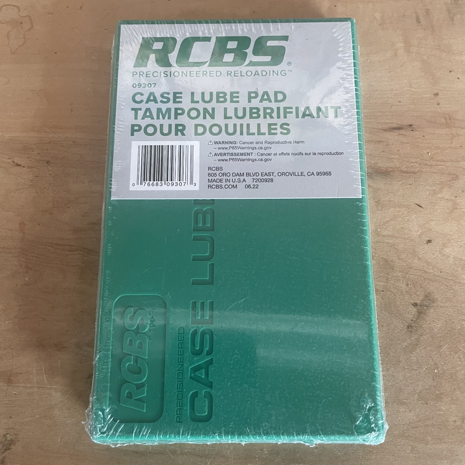 RCBS  Case Lube Pad 4.75" x 7.30" x 0.62" mpn#9307 Reloading NIP 09307 New