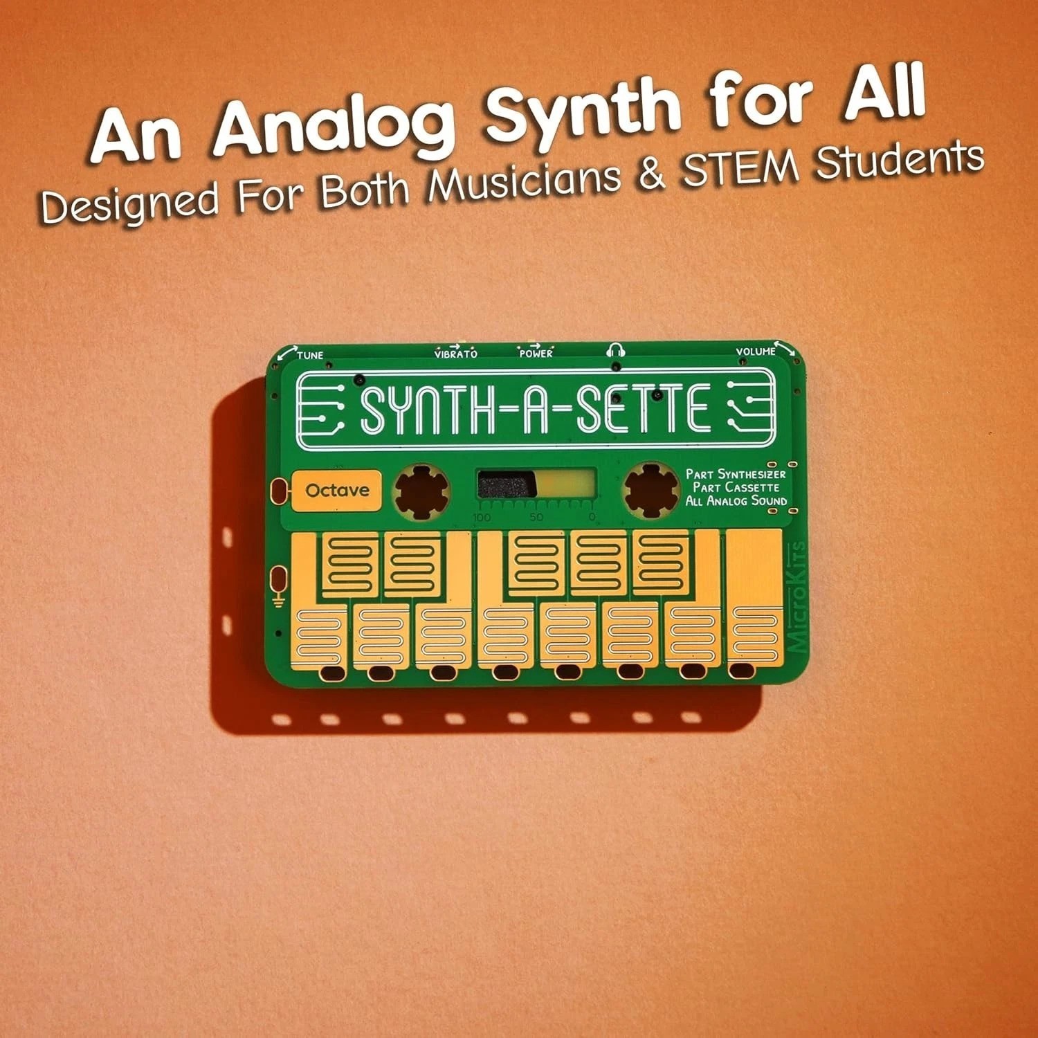 Synth-a-Sette: Cassette-Sized Portable Analog Synth for Creative Musicians