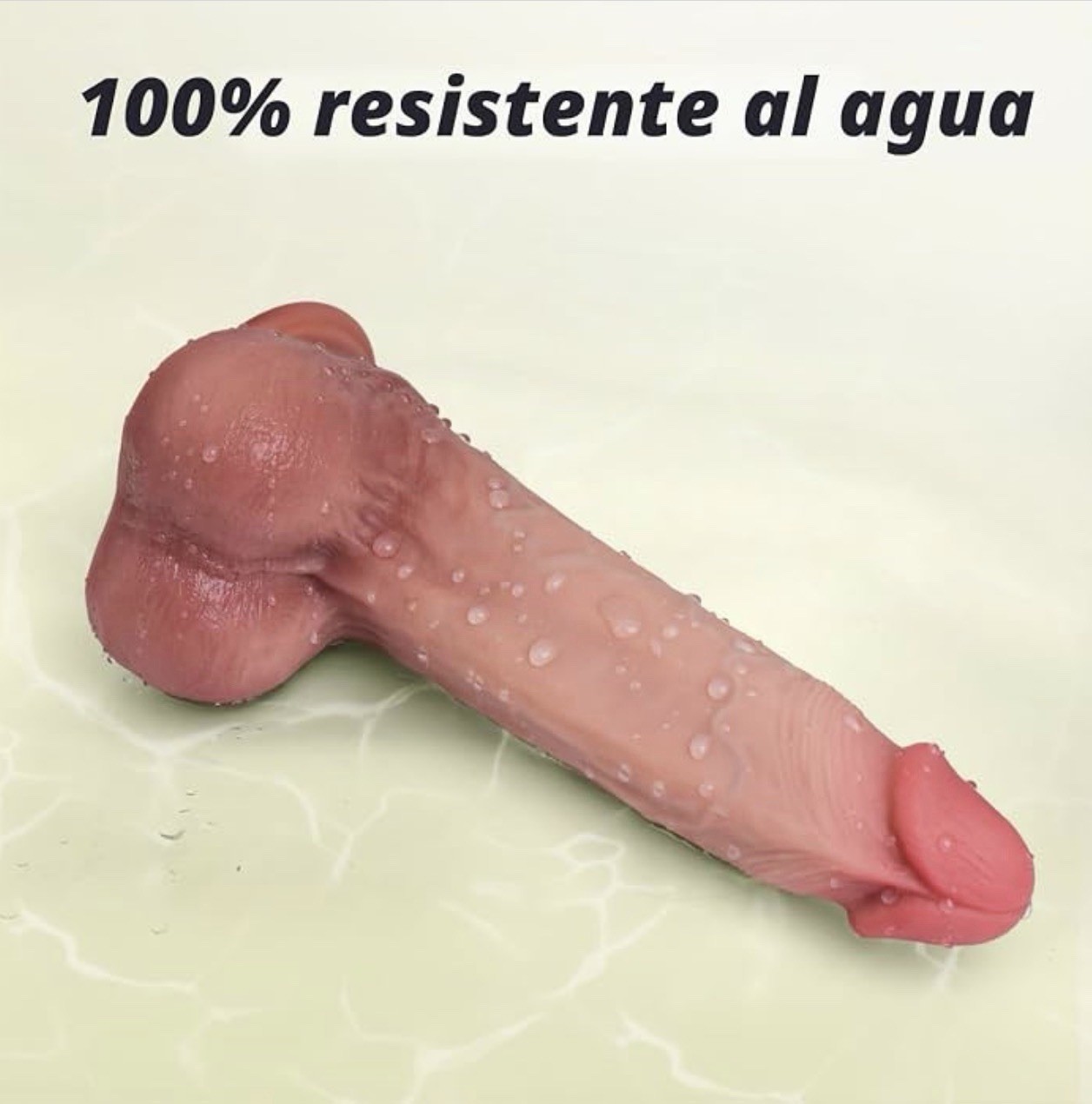 8.8” Dual-Density Realistic Silicone Dildo with Strong Suction Cup