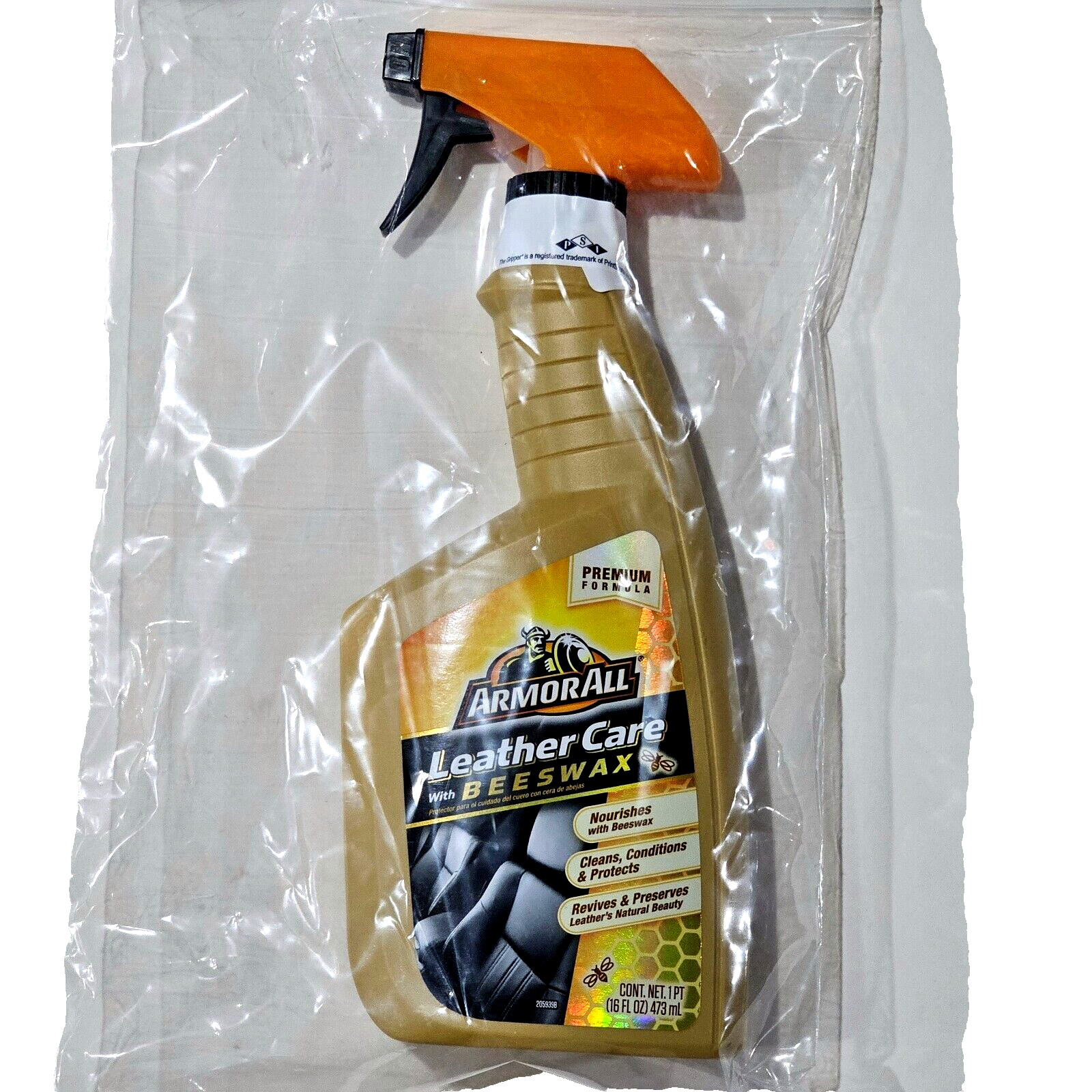 Armor All Leather Care With Beeswax Nourishes Cleans Protects 16oz For Car Auto