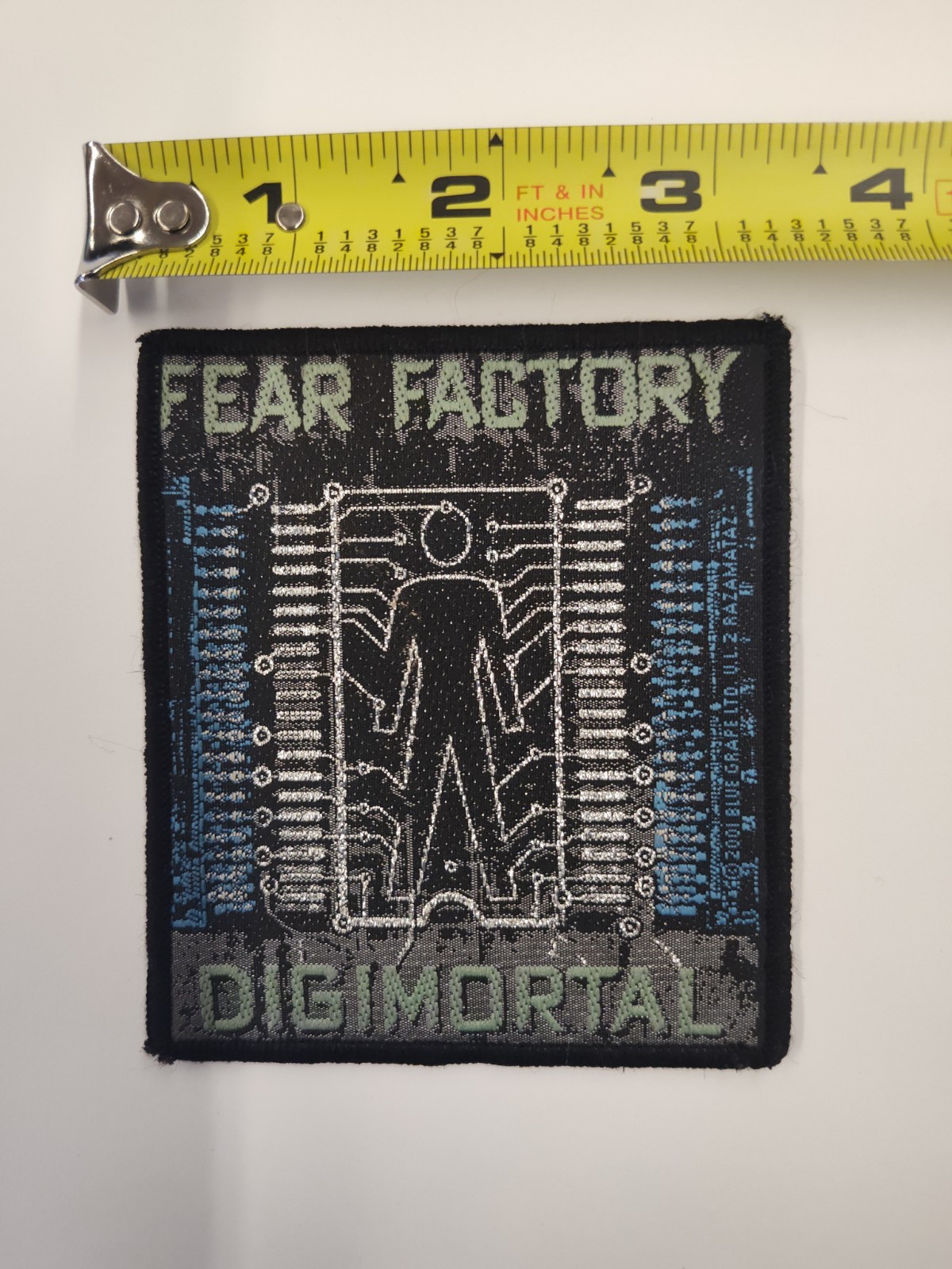 Fear Factory Digimortal Patch *RARE* 2001 *Vintage*