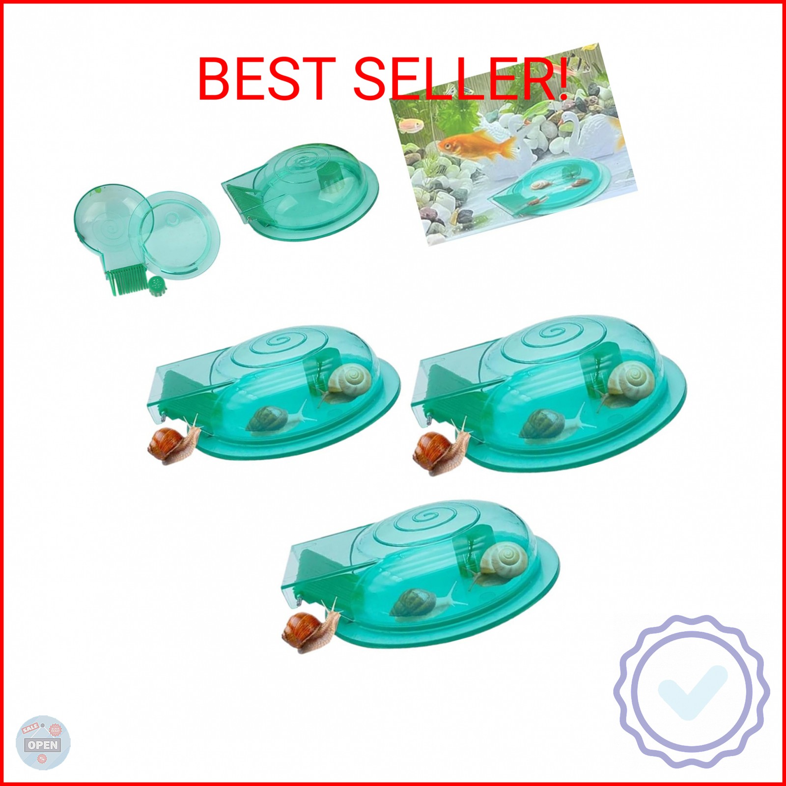 Snail Catcher, Clear Aquarium Snail Catcher, Snails Traps for Freshwater Aquariu