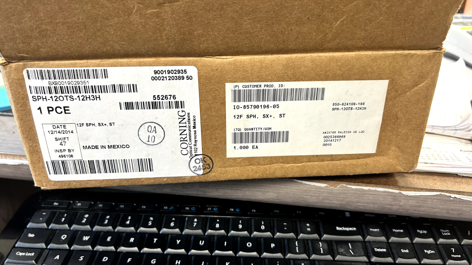 NEW, NEVER USED, Corning SPH-12OTS-12H3H | Integrated Single-Panel Housing