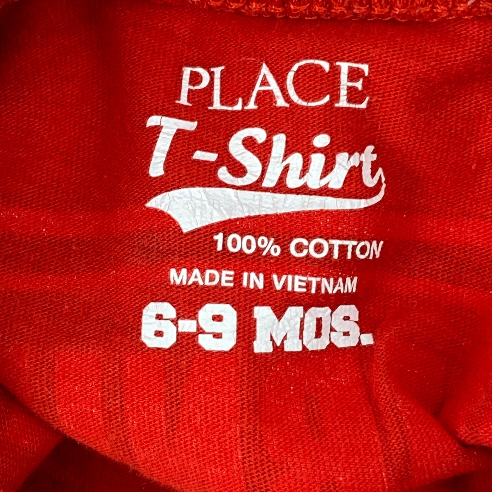 Place Caution construction t-shirt 6-9 months
