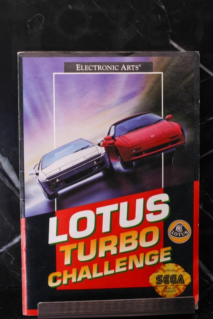 NO GAME- LOTUS TURBO CHALLENGE Authentic Instruction Book Manual SEGA GENESIS