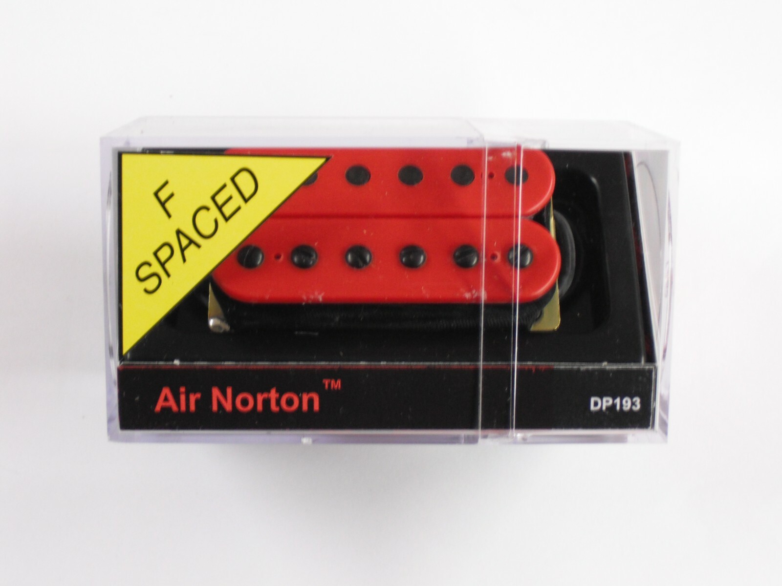 DiMarzio F-spaced Air Norton Humbucker Red W/Black Poles DP 193