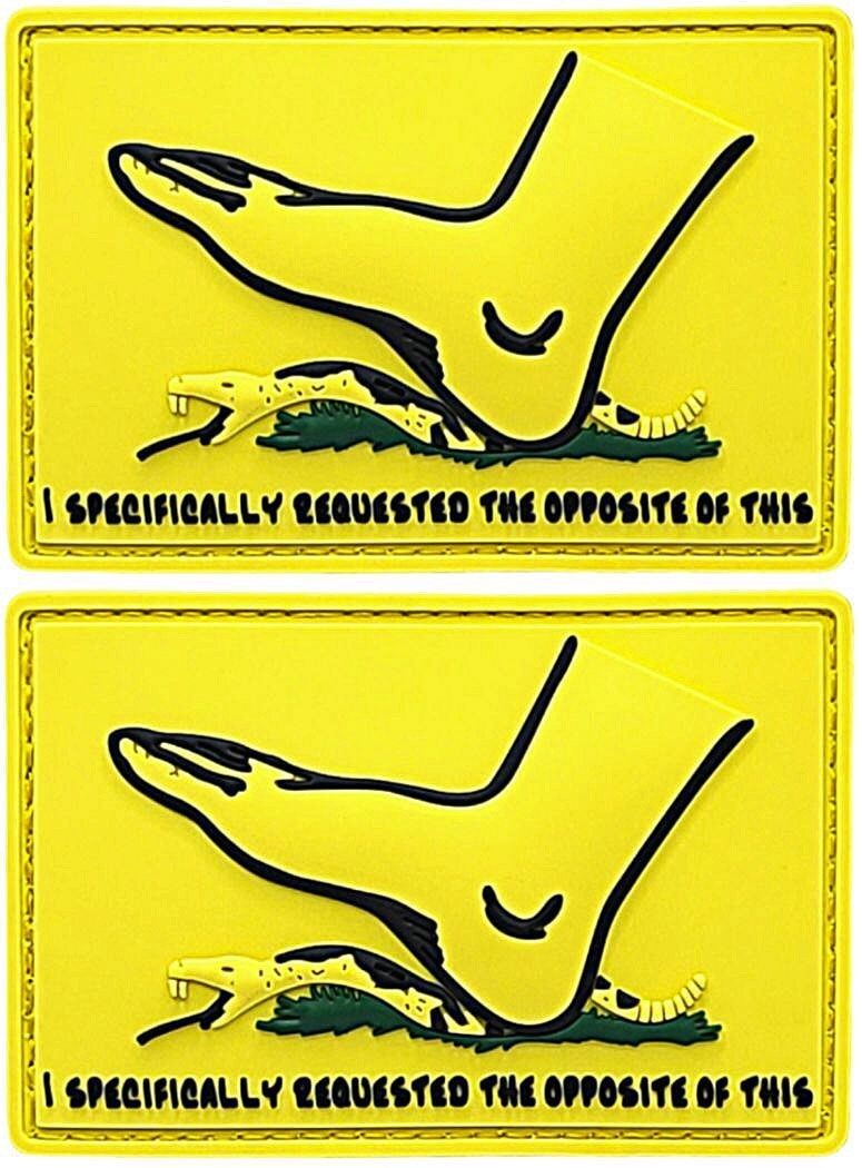Step on Snek Specifically Requested The Opposite PVC Patch | 2PC HOOK 3"x2"