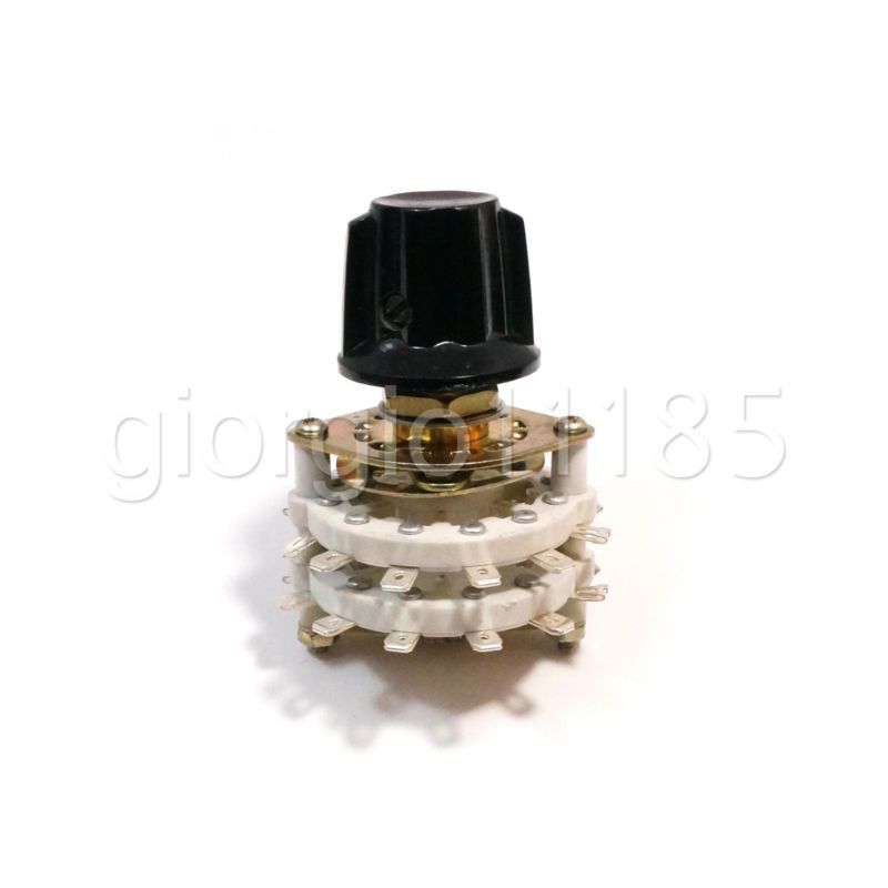 4 Pole 5 Position Throw 4P-5T Ceramic Rotary Switch For RF Power