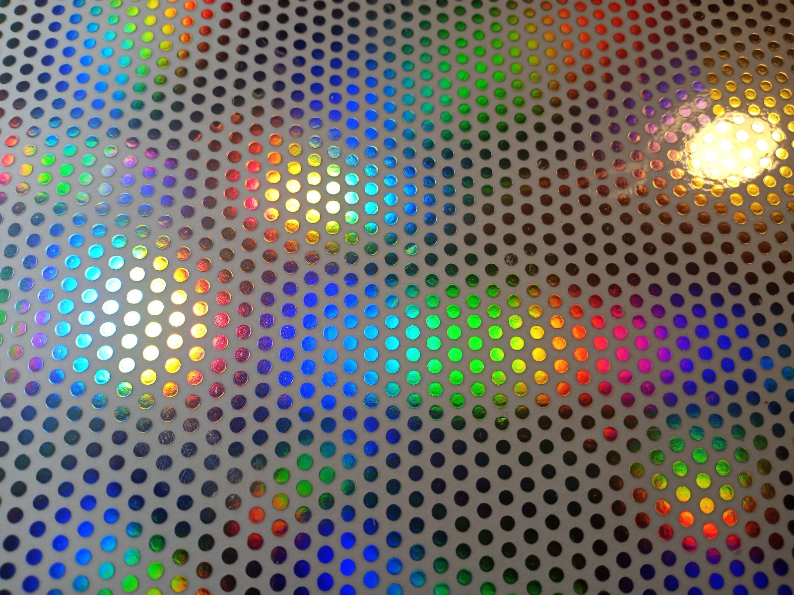 12" x 6" Sheet WTP Holographic Fishing Lure Tape SILVER HOLO DOTS