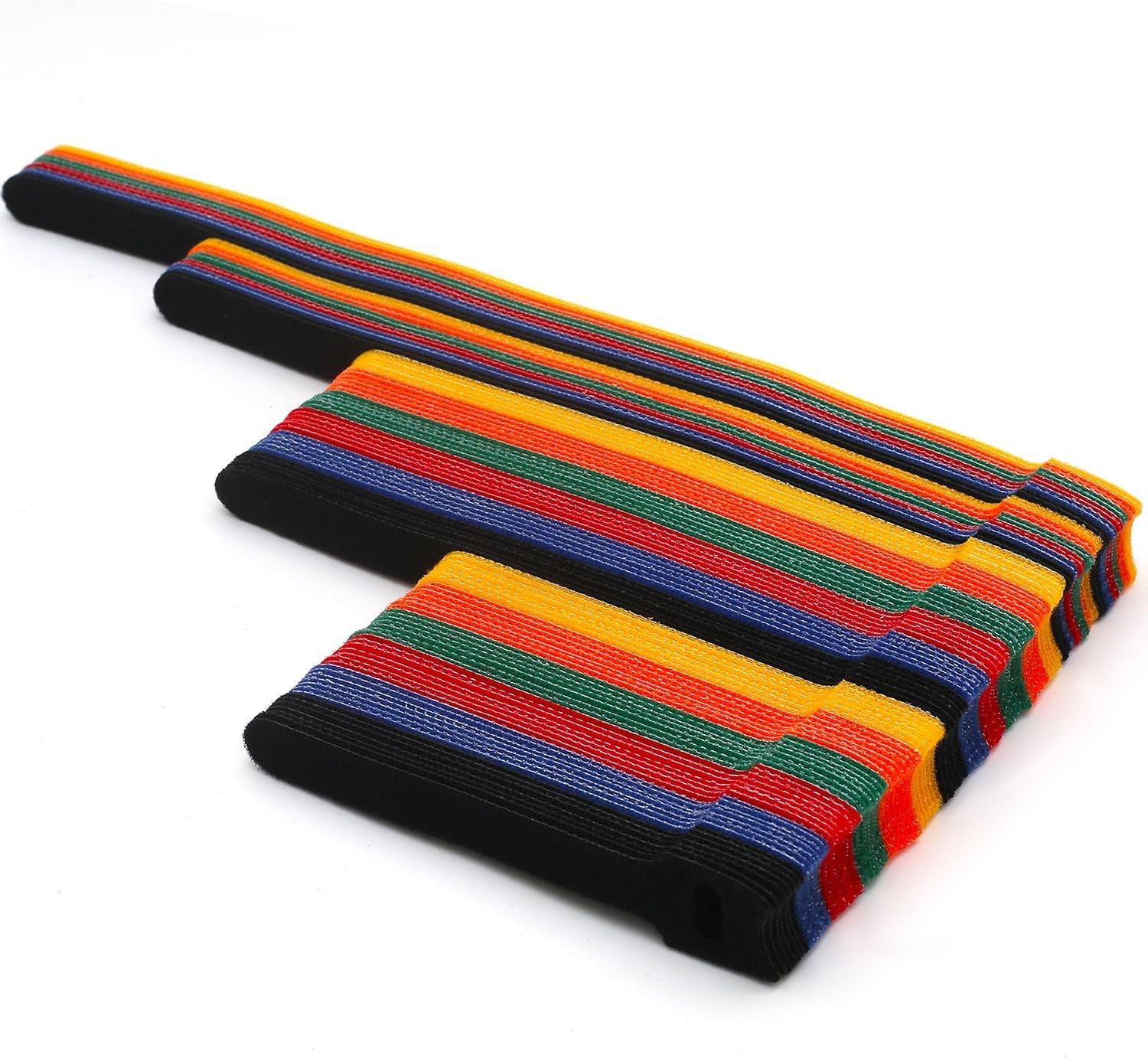 102 Pcs Cable Ties, 4+6+8+10 inch Reusable Multi-Colour Cable Ties Wire Ties