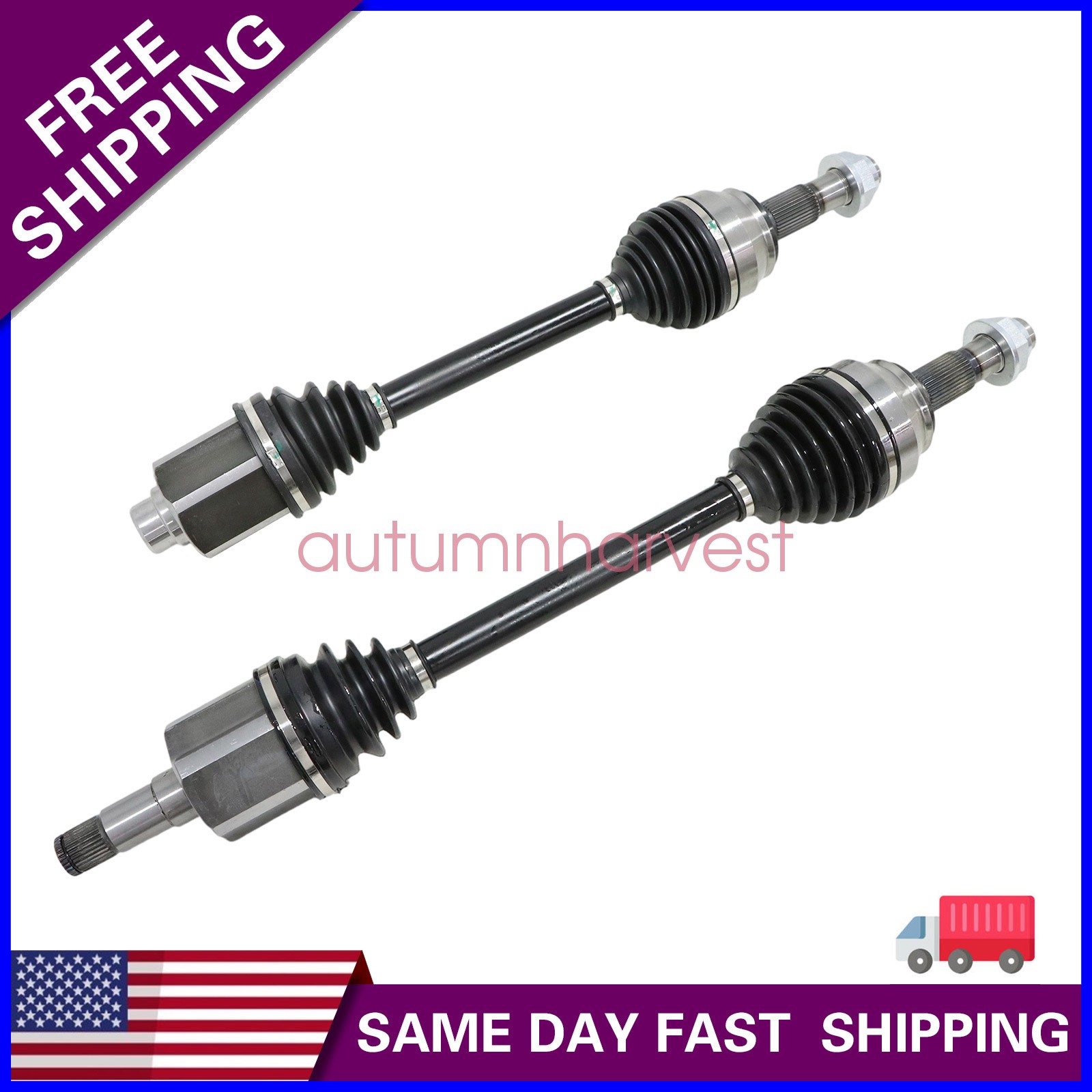 Pair Front CV Axle Shaft Assembly Set For Dodge Ram ProMaster 1500 2500 3500 Van