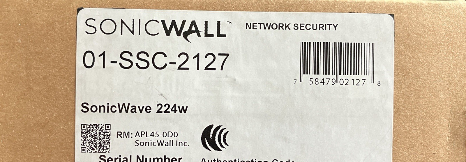 SonicWall SonicWave 01-SSC-2127 224W Wireless Access Point - Sealed Box 5yr Lic