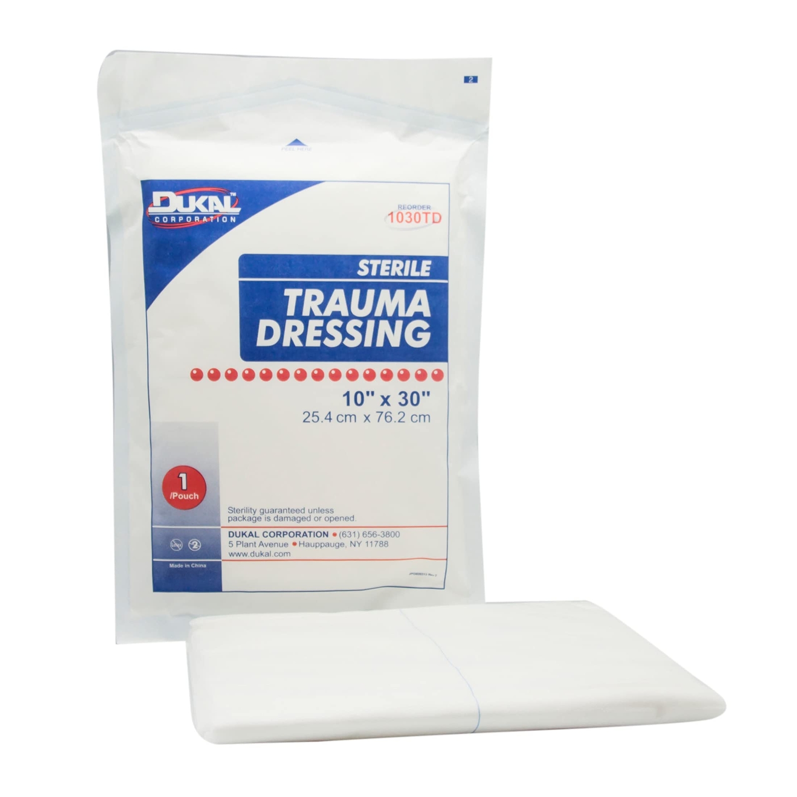 Dukal 1030TD Trauma Dressing Sterile 10 in. x 30 in. (Pack of 2)