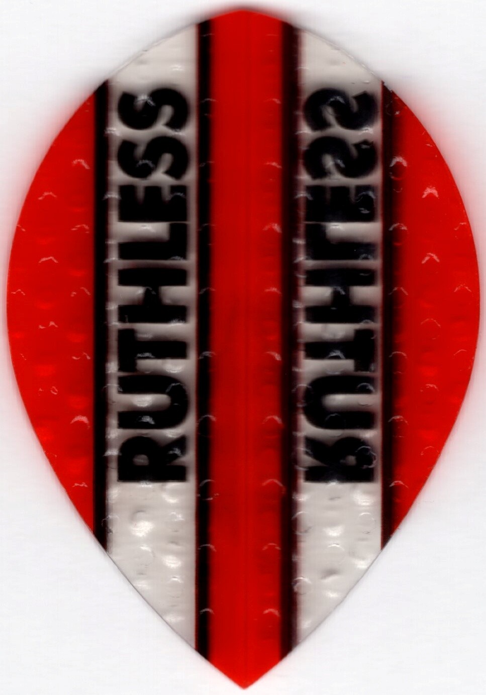 Red RUTHLESS Teardrop Dimplex Dart Flights: 3 per set