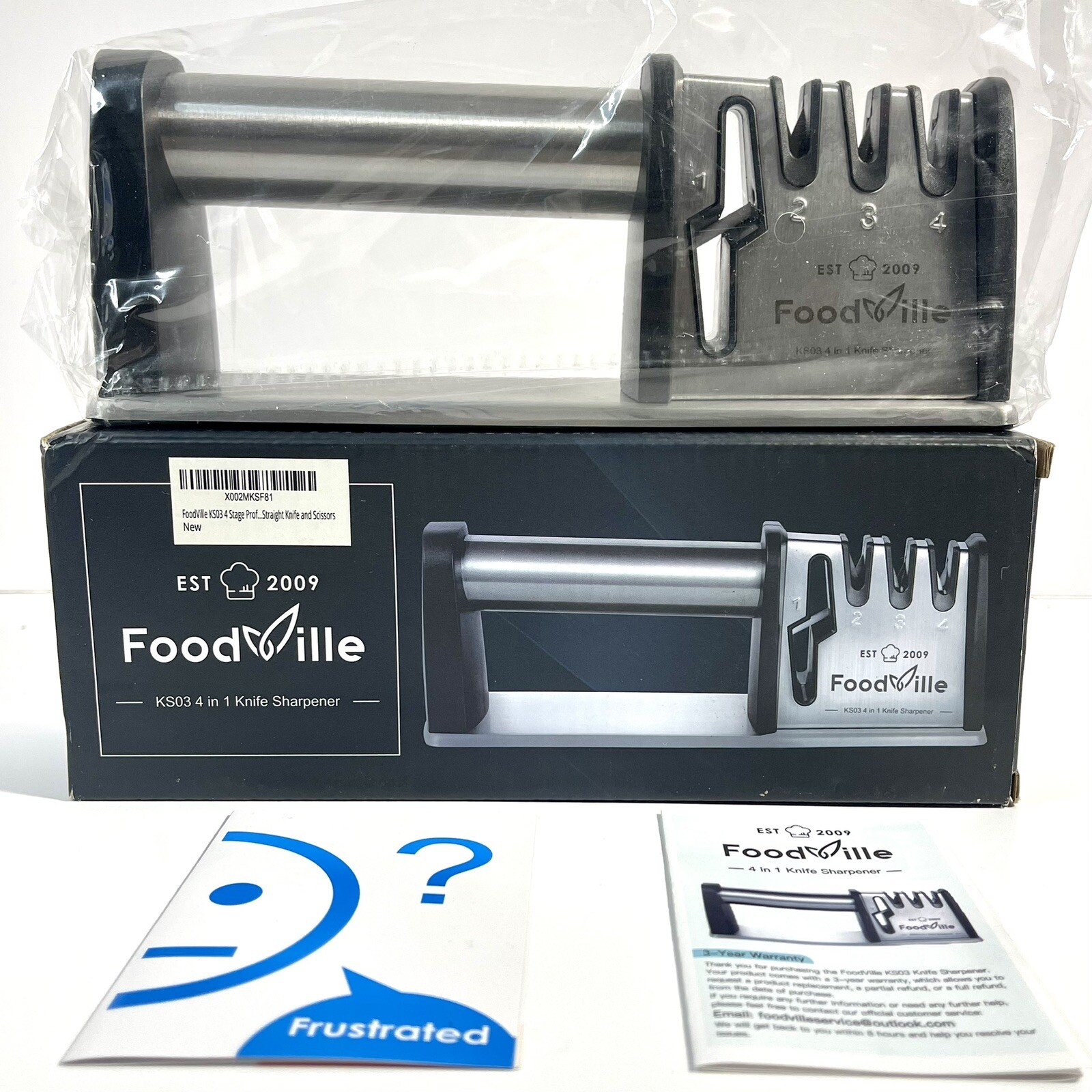 FoodVille 4 In 1 Knife Sharpener