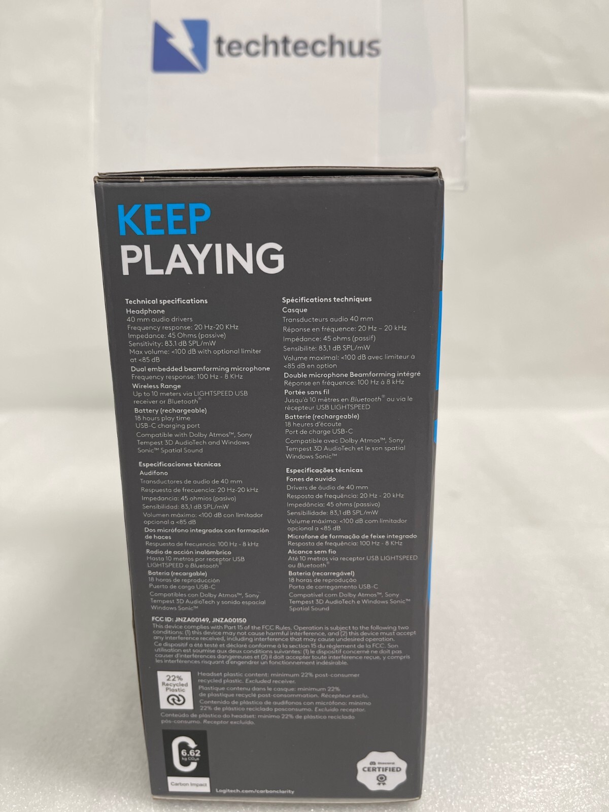 Logitech G435 Lightspeed Wireless Bluetooth Gaming Headset - Black
